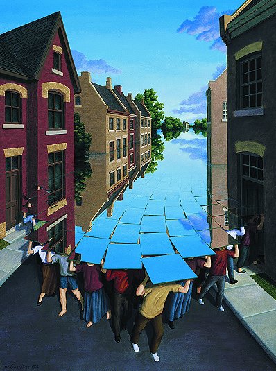 Foto-foto Lukisan Ilusi Optik Rob Gonsalves [ www.BlogApaAja.com ]