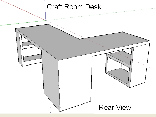 Craft Room Desk Design – The Ugly Duckling House
