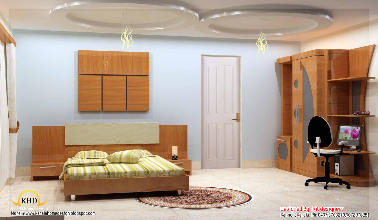 Beautiful 3D interior designs  Kerala home design and 