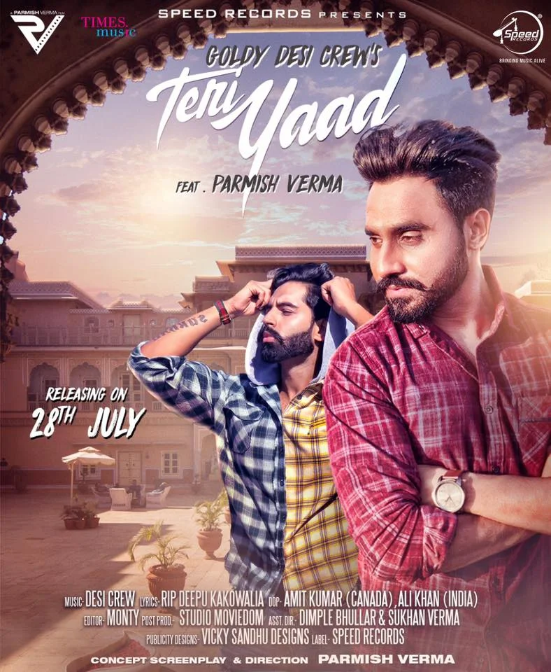 Teri Yaad Lyrics - Goldy Desi Crew Ft Parmish Verma Latest Song