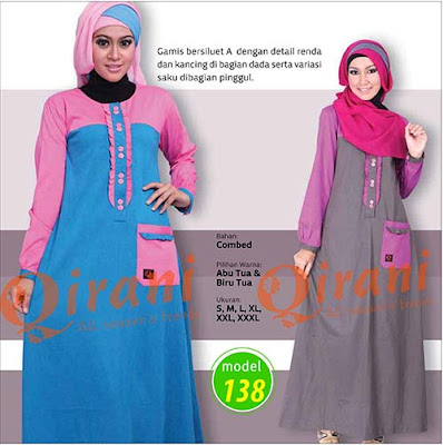 jual gamis qirani surabaya termurah