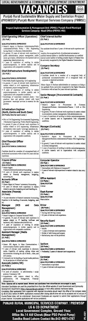 Latest Punjab Rural Municipal Services Company Lahore-Jobs-April-2022