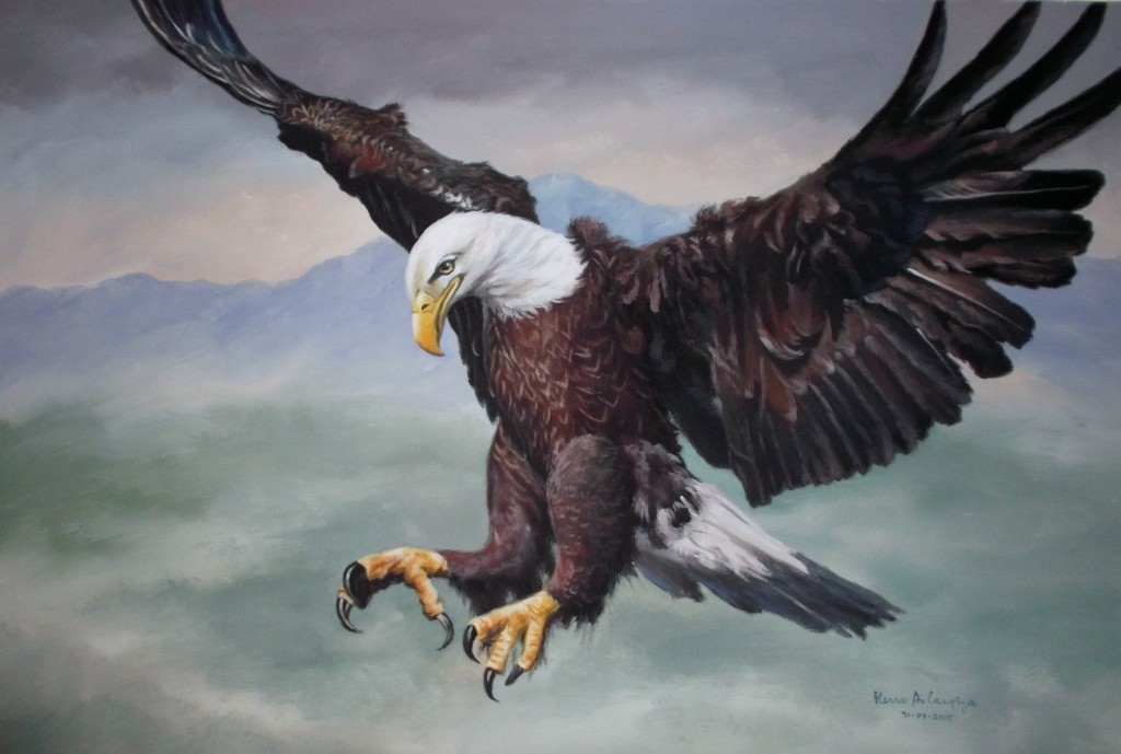  Gambar  Dunia Lukisan Javadesindo Art Gallery Burung  Elang 
