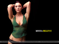 monica bellucci, wallpaper, hd, bikini, photos, panty almost take off from the waist, green top image, navel show, diva of italian cinema