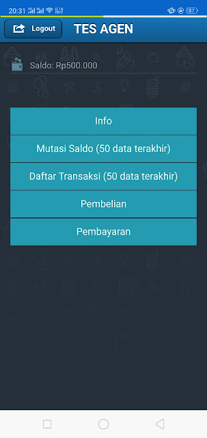 Server Pulsa PPOB Transkasi via Android