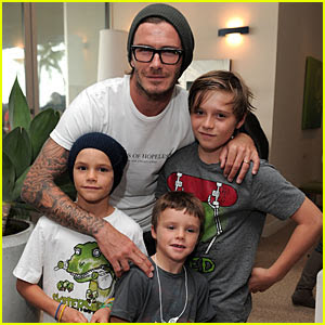 David Beckhamchildren on David Beckham Son Supports Arsenal