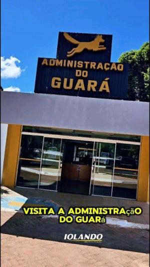 O deputado Iolando esteve hoje com o administrador do Guará, Arthur Nogueira! Veja o Vídeo