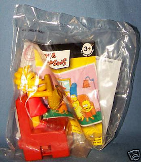 Burger King Simpsons Couch a Bunga 2008 kids meal toys - Lisa