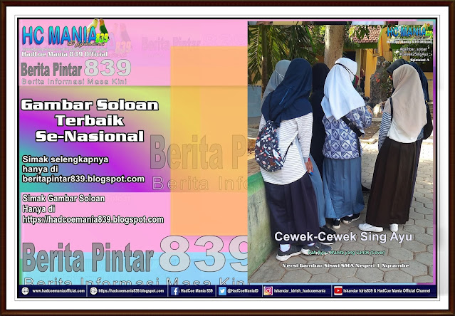 Gambar Soloan Terbaik Se Nasional khas Gambar Siswa-Siswi SMA 1 Ngrambe dari Buku Album Gambar Soloan Edisi 13