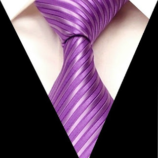 Light Purple Striped 100%Silk Jacquard Classic Woven Man's Tie Necktie JP129