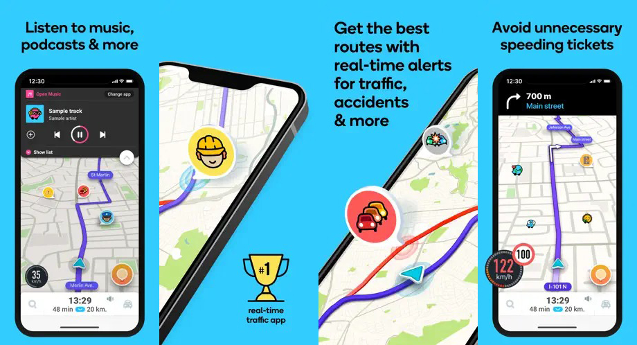 Waze Navigation & Live Traffic iphone apps