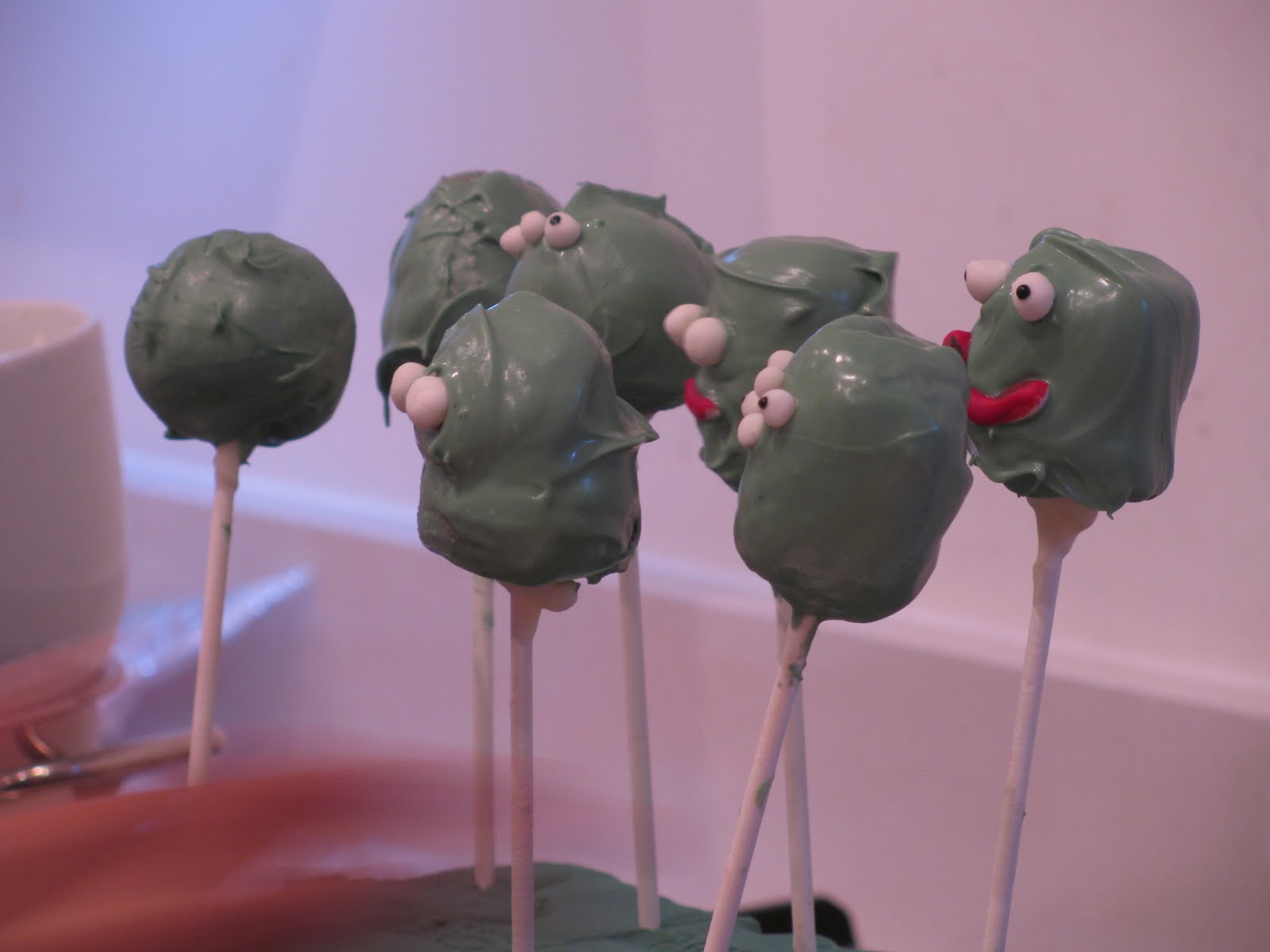 Space Monster Cake Pops