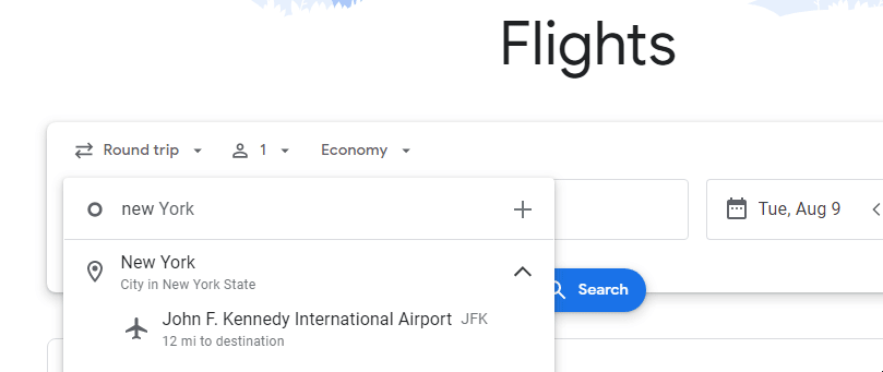 Google Flights Multi Airport