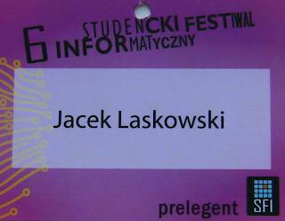 Wejściówka Jacka Laskowskiego na SFI 2010