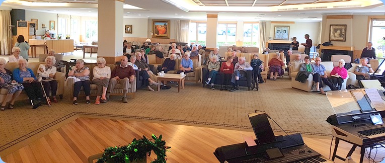 Some of the audience on the day.