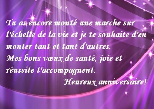 carte pour un joyeux anniversaire