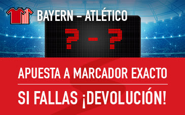 sportium bono 50 euros champions Bayern vs Atleti 3 mayo