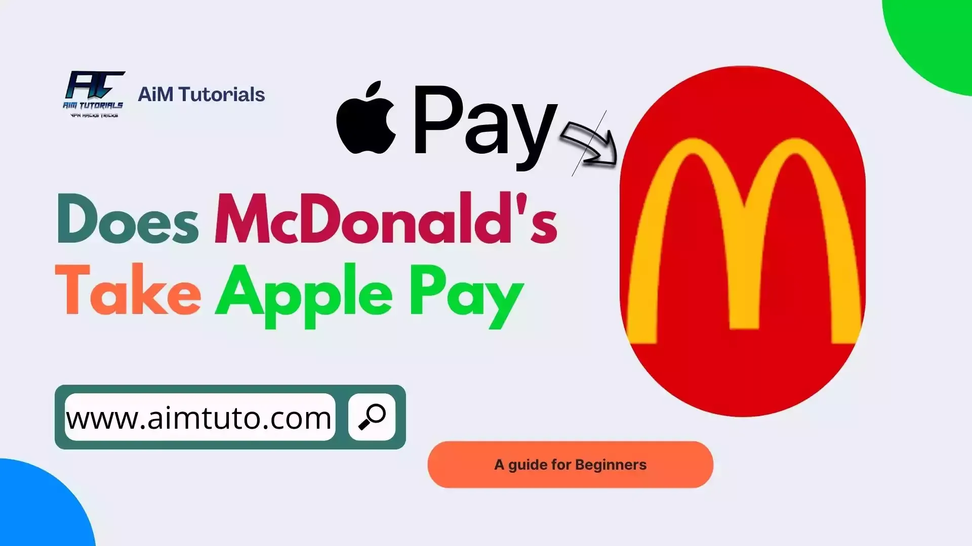 does mcdonald's take apple pay