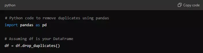 Remove Duplicate Data