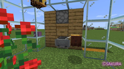 Minecraft　ハチミツ・ハニカム採取機