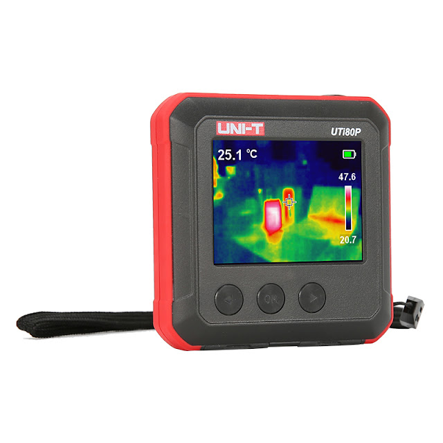 UTi80P Portable Digital TFT LCD Infrared Thermal Imager -10-400 ℃ 4800 Pixels for PC Analysis Software Connect PC