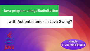 Java Program using JRadioButton with ActionListener in Java Swing - Responsive Blogger Template