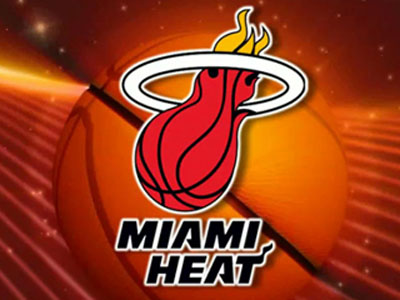 Miami Heta on Miami Heat Logo With Basketball Background