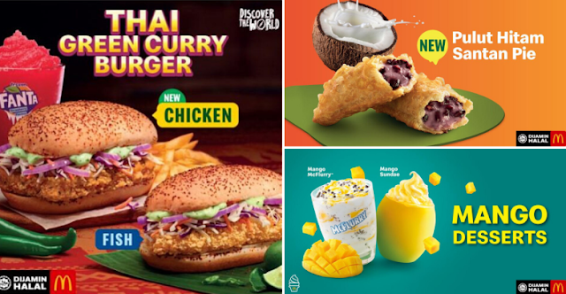 McDonald's Introduced New Thai Green Curry Burger and More 
