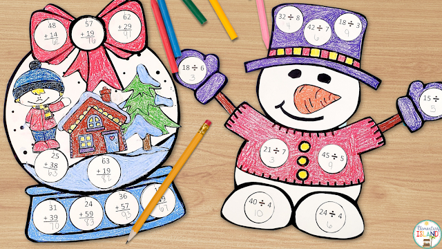 You know how much your students love crafts, so include these holiday math activities in your easy activities for substitute teachers.
