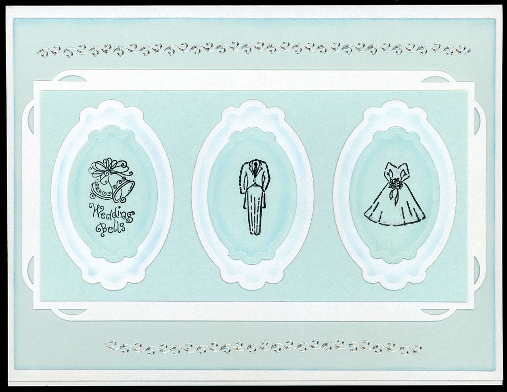 e wedding card on Wedding Card Using Spellbinders Frames   Rubber Stamps