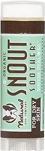 Natural Dog Company Snout Soother - Dog Nose Balm, Travel Stick, 0.15 oz., Dog Balm for Paws and Nose, Moisturizes & Soothes Dry Cracked Noses, Plant-Based Nose Cream for Dogs