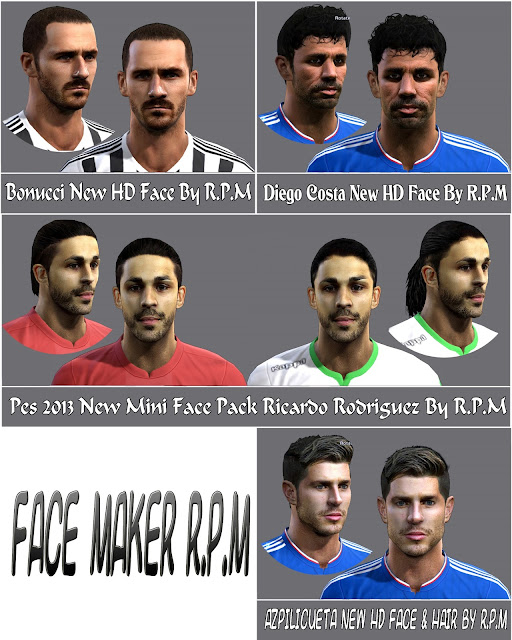 Pes 2013 Face Pack By R.P.M