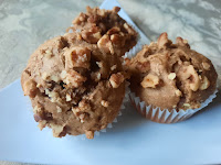 Three Sweet Potato and Walnut Muffins