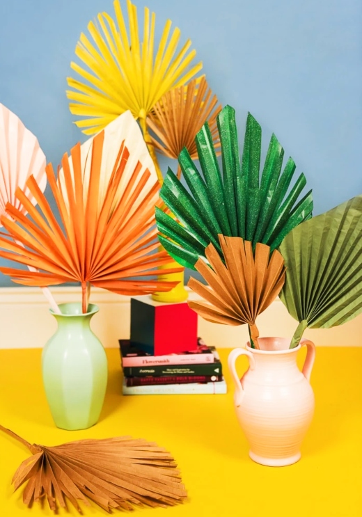 Make Paper Palm Leaves