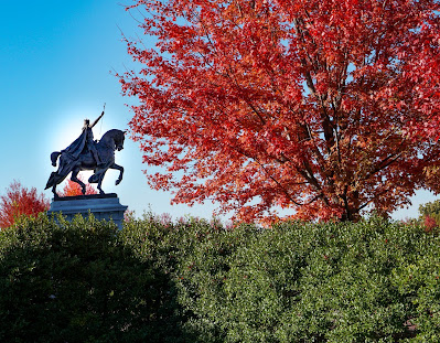 Statue of St. Louis that Overlooks Art Hill photo by mbgphoto