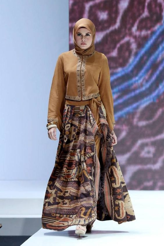 25 Model  Baju  Batik  Gamis 2021