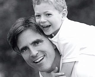 Photo of Randy Pausch with Son