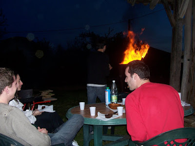 feu de joie entre amis