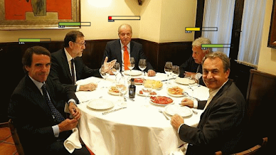 Memes cena Rey Juan Carlos y ex-presidentes del Gobierno