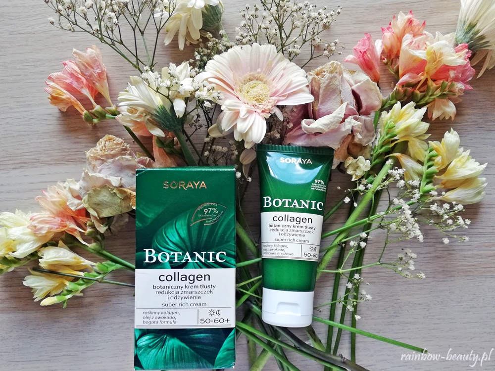 SORAYA BOTANIC COLLAGEN BOTANICZNY KREM TŁUSTY, REDUKCJA ZMARSZCZEK I ODŻYWIENIE, 50-60+