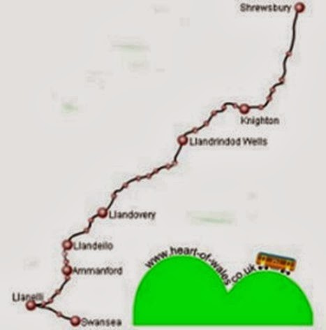 photo heart of wales map