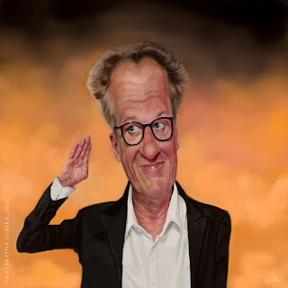 Geoffrey Rush caricature