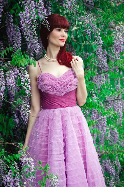 Unique Vintage Lavender Cupcake Dress Ruffle Lilac purple prom dress review