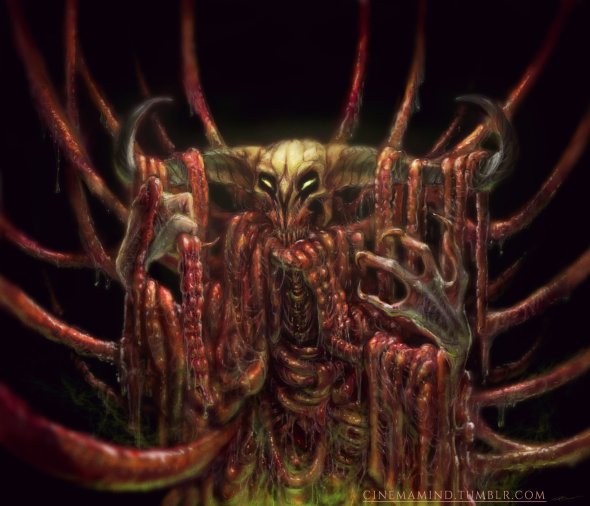David Romero artstation arte ilustrações sombrias terror perturbador horror
