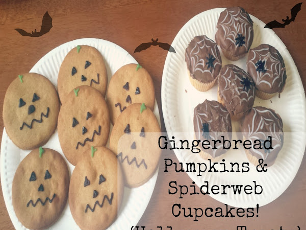 Gingerbread Pumpkins & Spiderweb Cakes {Halloween Treats}