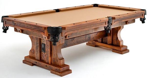 Go Rustic!: Barn Wood Pool Table