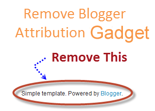 Remove Powered By Blogger Attribution