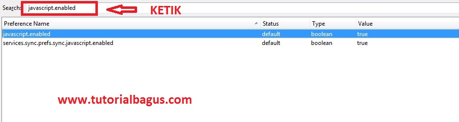Tutorial Mengaktifkan dan Nonaktifkan Javascript di Mozilla Firefox