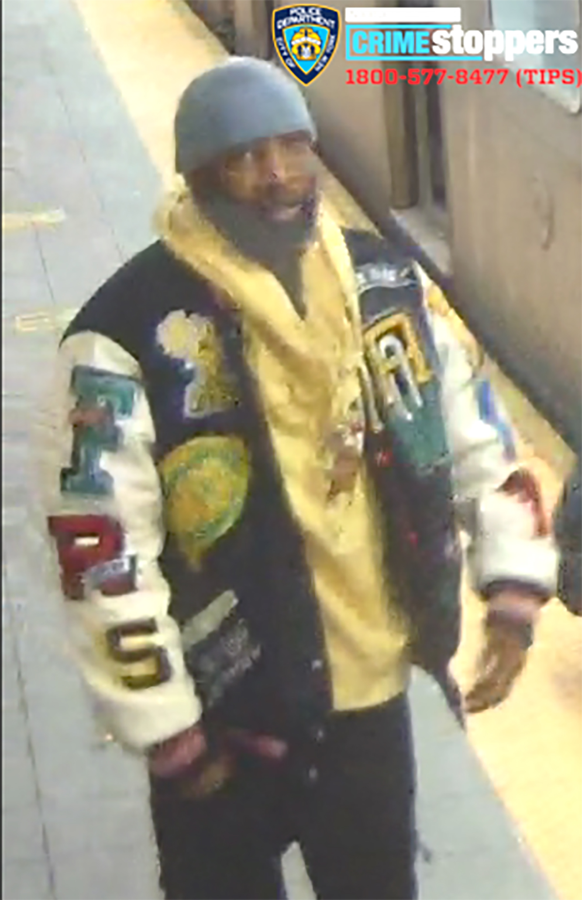 The NYPD is searching for this man in connection with an assault on a woman inside a subway car at the Wall Street subway station. -Photo by NYPD
