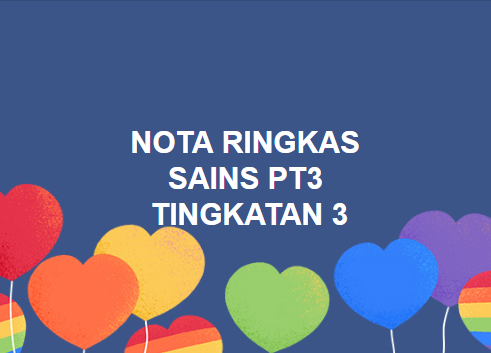 Nota Ringkas Sains PT3 Tingkatan 3